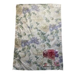 Travers "Opium" fabric flowers vintage swatch 26 x 36
